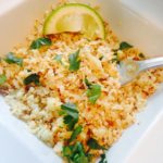Delicious, healthy, and easy to make, cauliflower rice is great vegetarian side dish recipe. | Confessions of a Fit Foodie