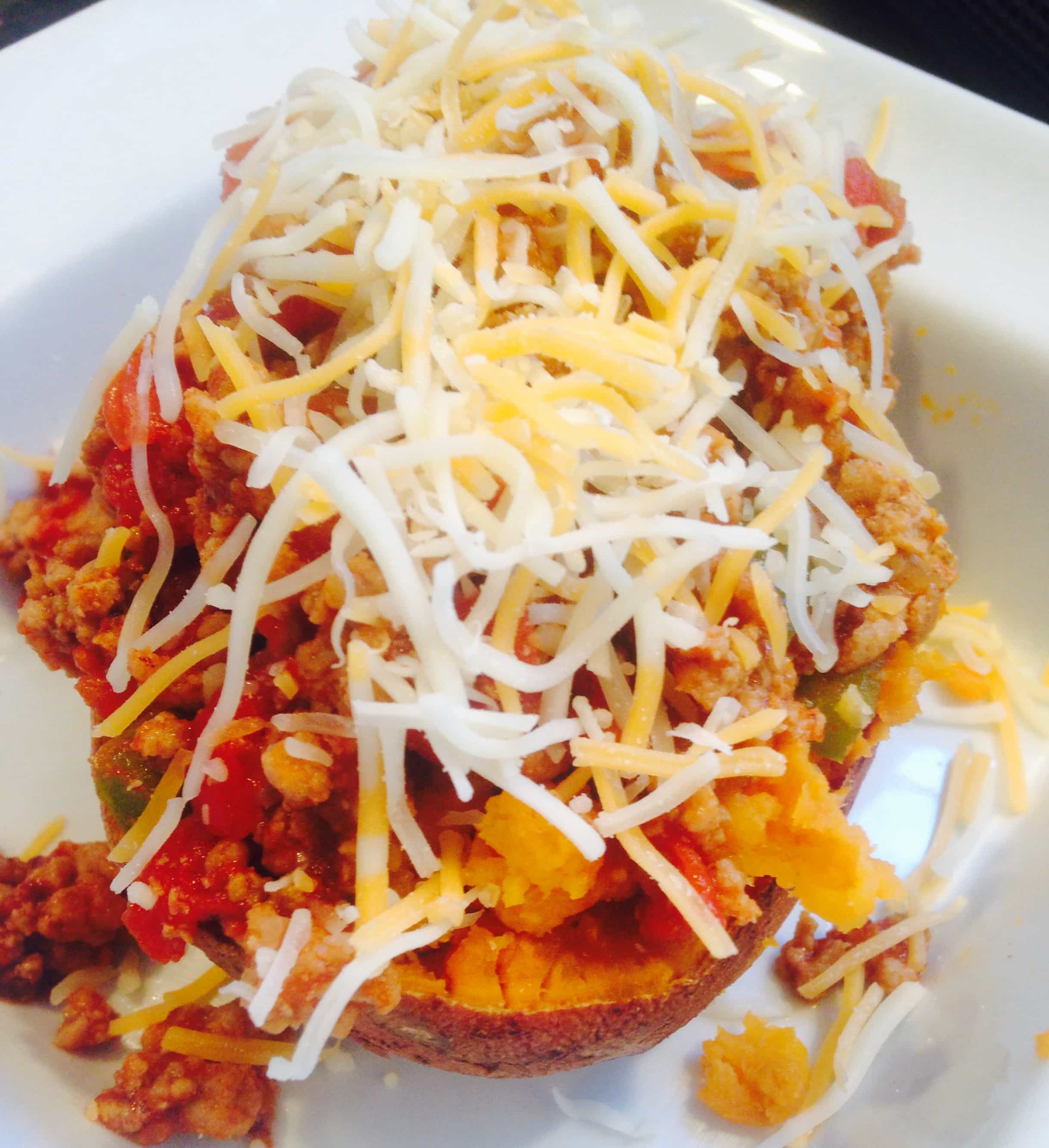 Sloppy Joes Stuffed Sweet Potatoes {21 Day Fix}