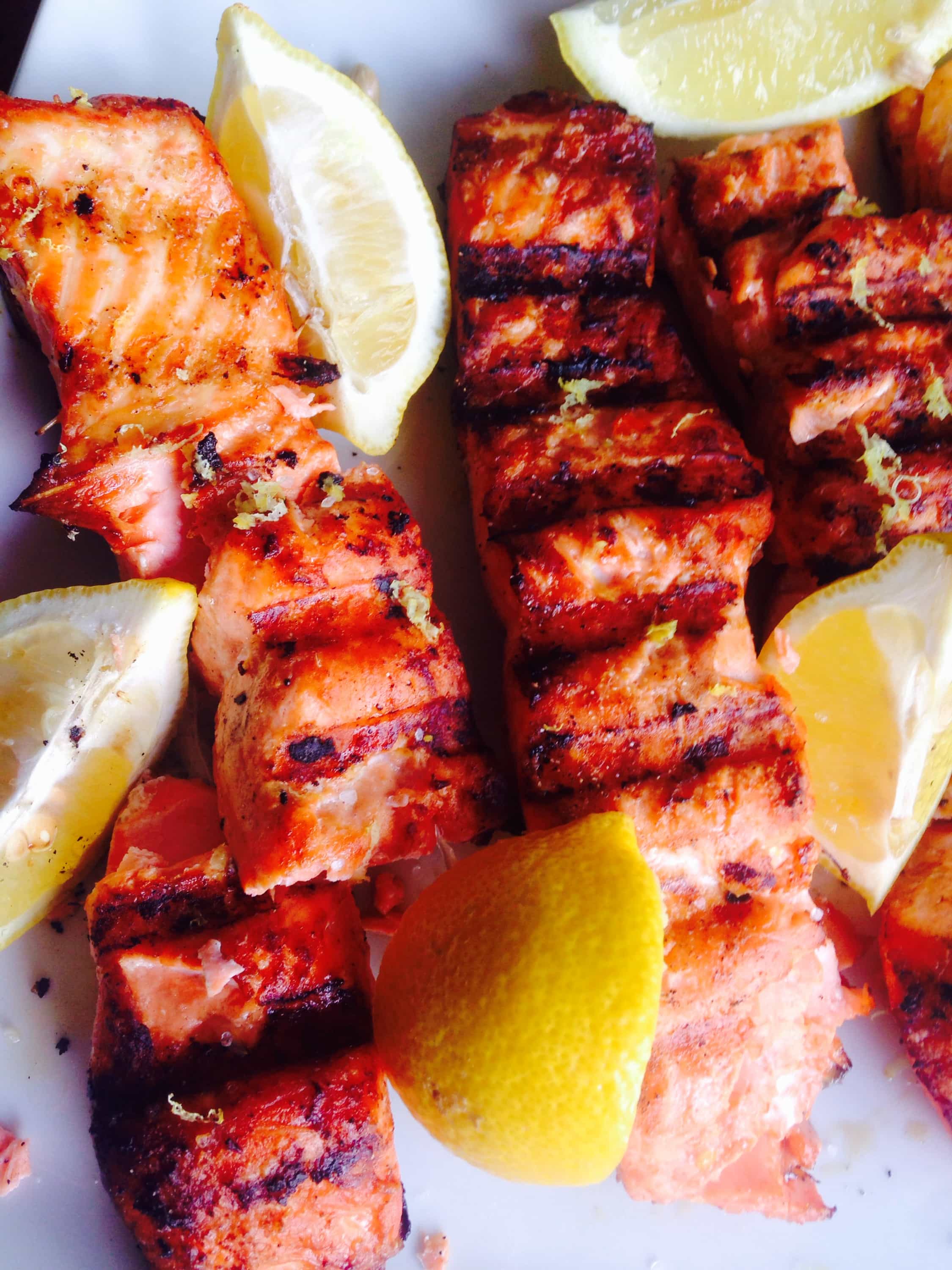 Lemon Grilled Salmon - Confessions of a Fit Foodie