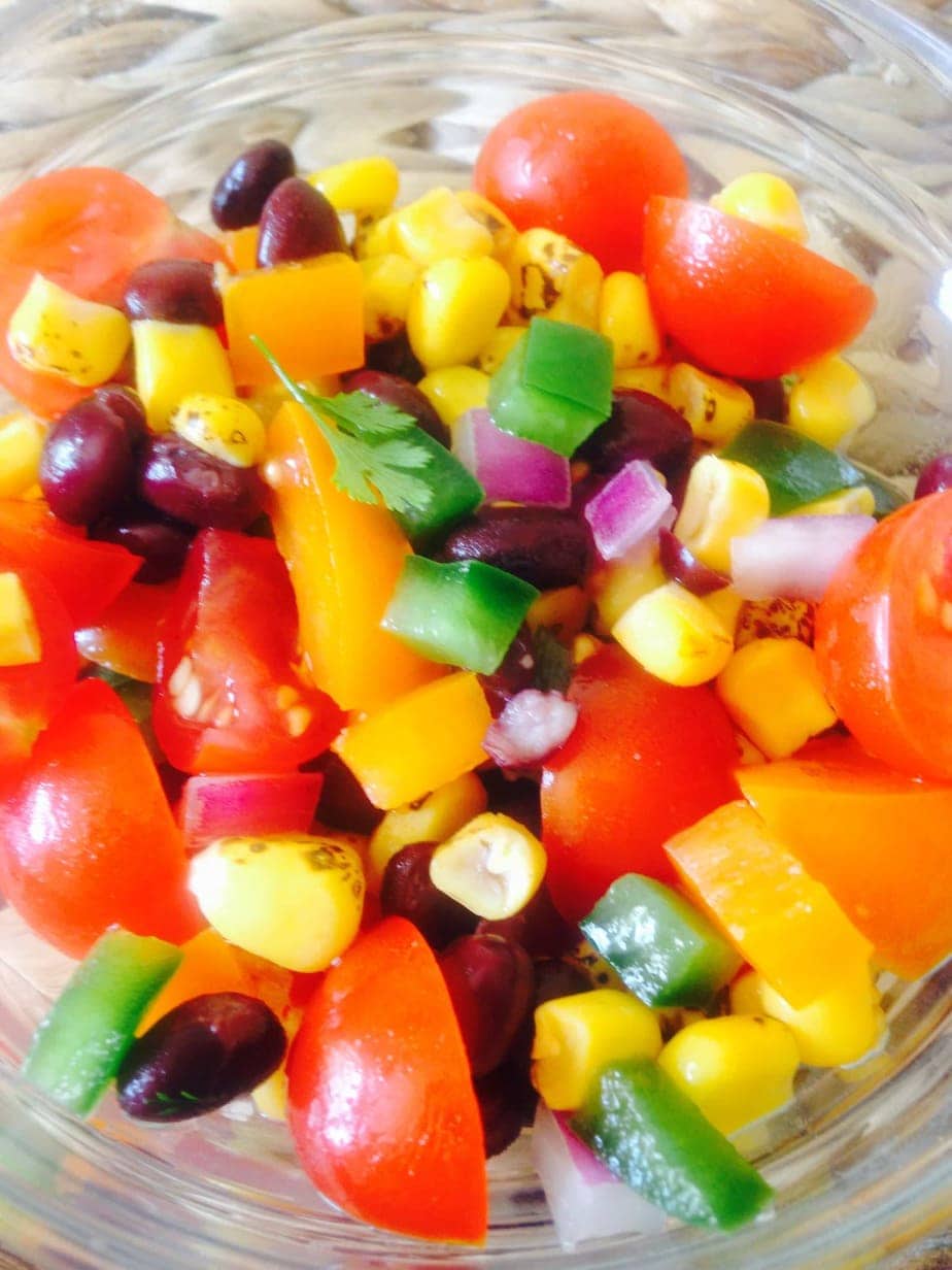 Roasted Corn and Black Bean Salad - a 21 Day Fix recipe from Confessions of a Fit Foodie