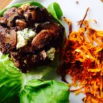 Blue Cheese Burgers - a 21 Day Fix approved recipe for indoor or outdoor grilling. Recipe on Confessions of a Fit Foodie