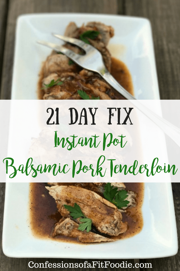 Instant Pot Balsamic Pork Tenderloin