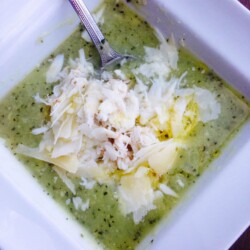 Zucchini Crab Soup {21 Day Fix Recipe} from Confessions of a Fit Foodie