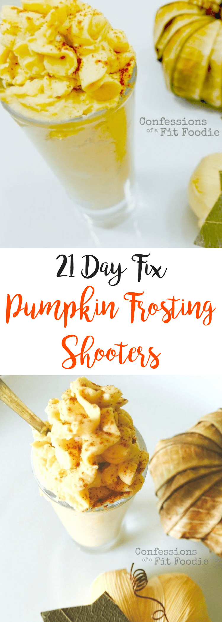 Pumpkin Frosting Shooters {21 Day Fix} | Confessions of a Fit Foodie