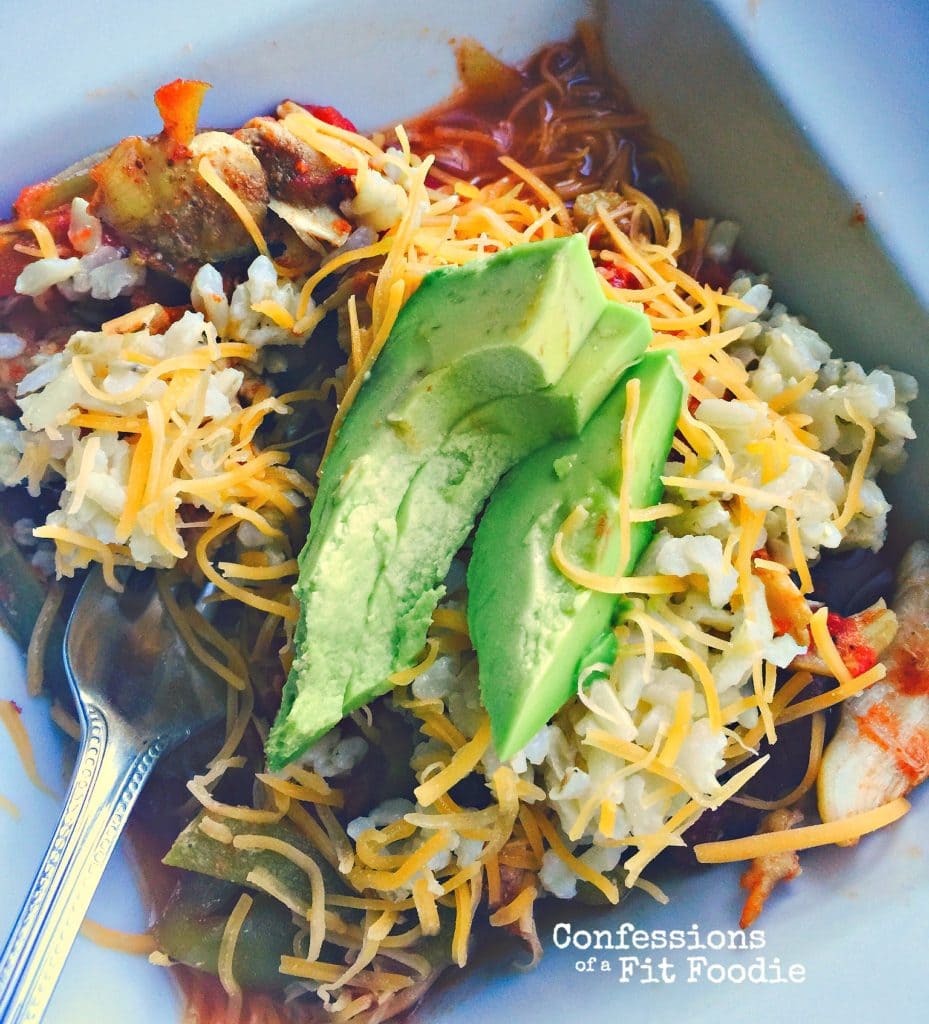 Slow Cooker Chicken Fajitas are a 21 Day Fix recipe from Confessions of a Fit Foodie