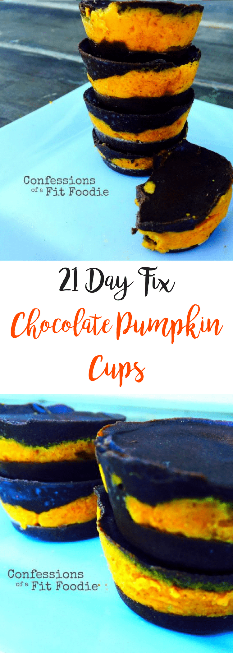 Chocolate Pumpkin Cups | Confessions of a Fit Foodie