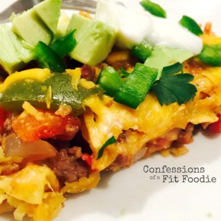 Mexican Lasagna - Confessions of a Fit Foodie