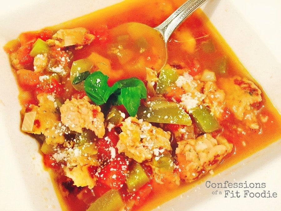 21 Day Fix Stuffed Pepper Soup | Confessions of a Fit Foodie