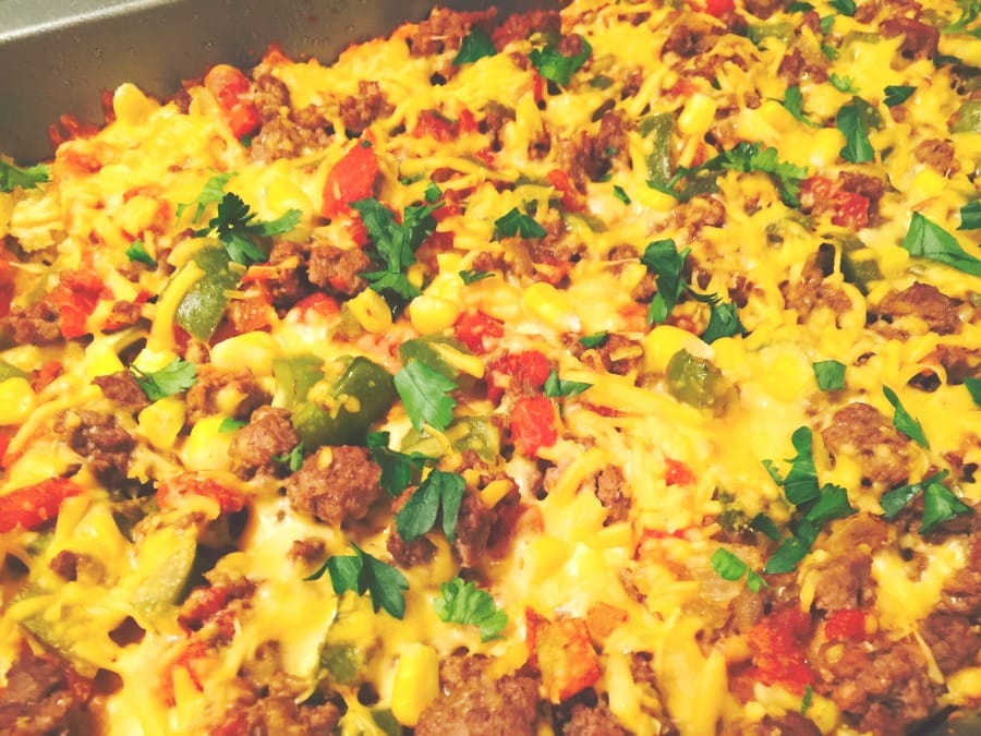 Mexican Lasagna Skillet Casserole - 31 Daily