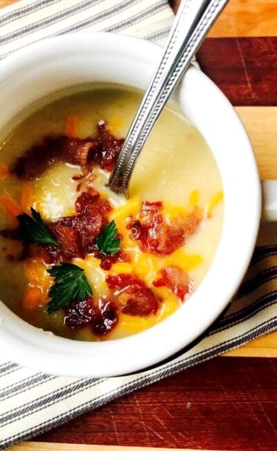 21 Day Fix Loaded Potato Cauliflower Soup| Confessions of a Fit Foodie