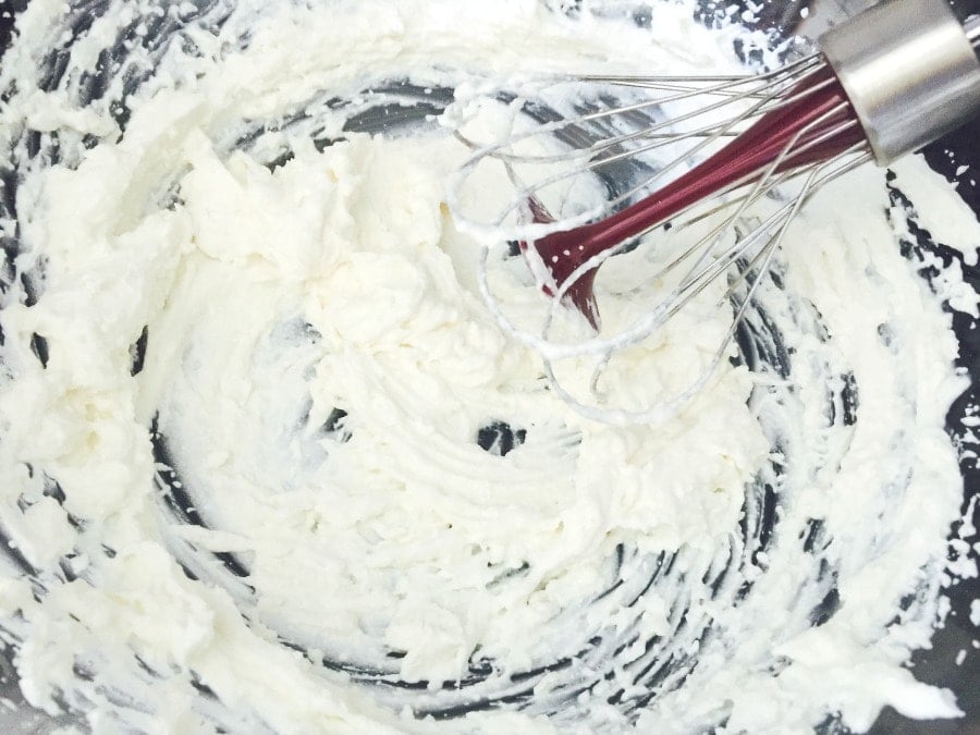 whipped ricotta and almond milk