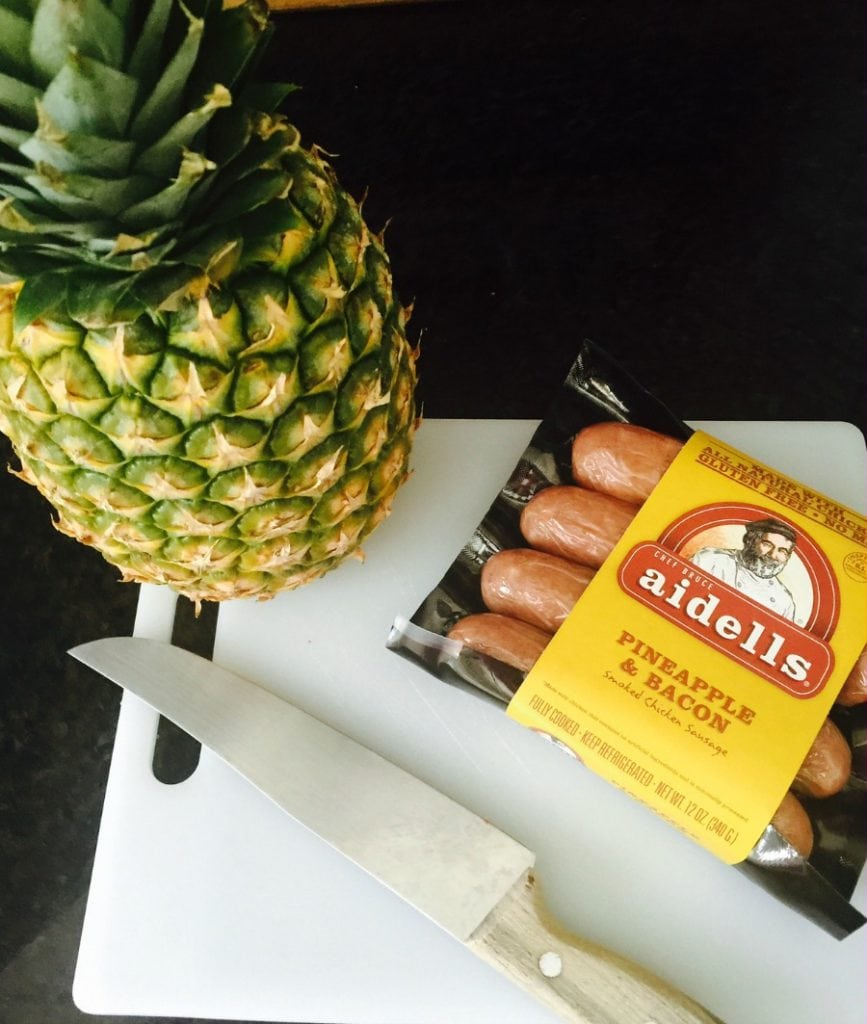 21 day fix pineapple sausage skewers