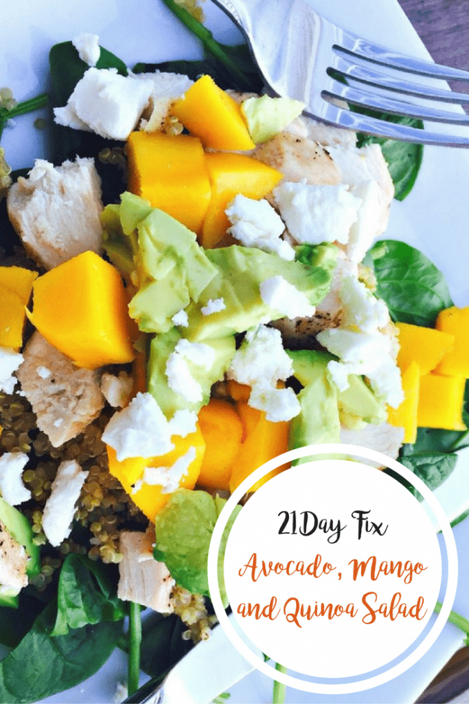21 Day Fix Avocado, Mango and Quinoa Salad | Confessions of a Fit Foodie