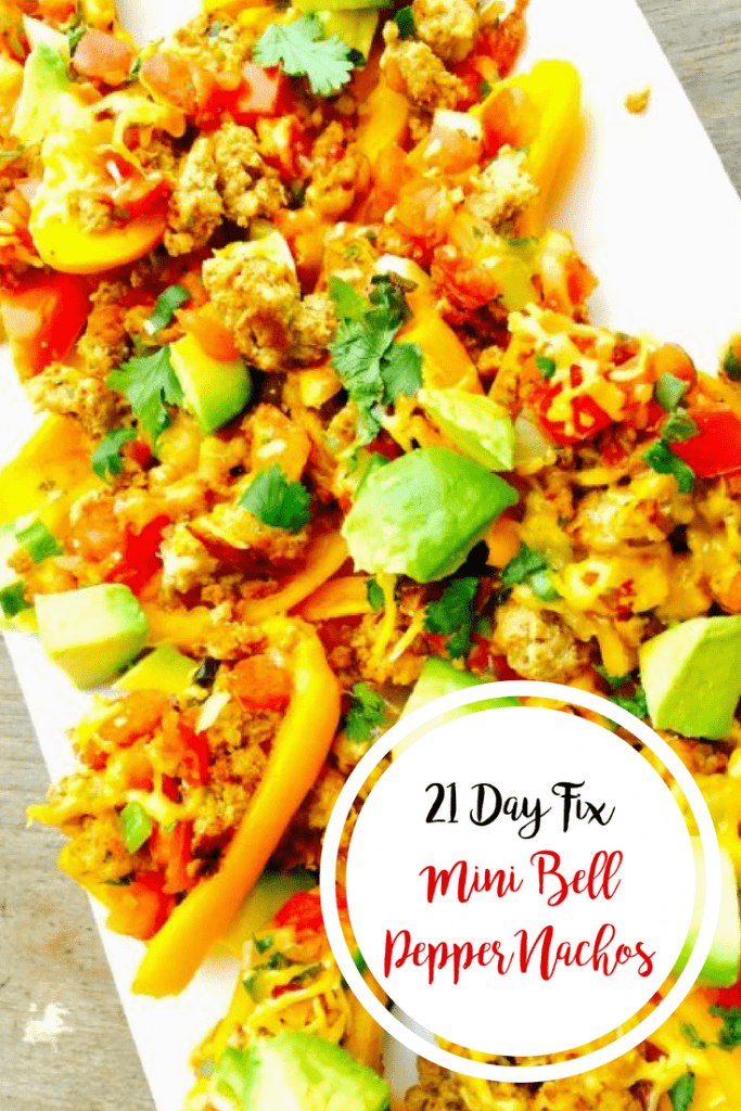 21 Day Fix Mini Bell Pepper Nachos | Confessions of a Fit Foodie