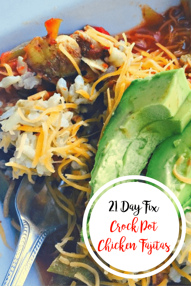 21 Day Fix Crock Pot Chicken Fajitas | Confessions of a Fit Foodie