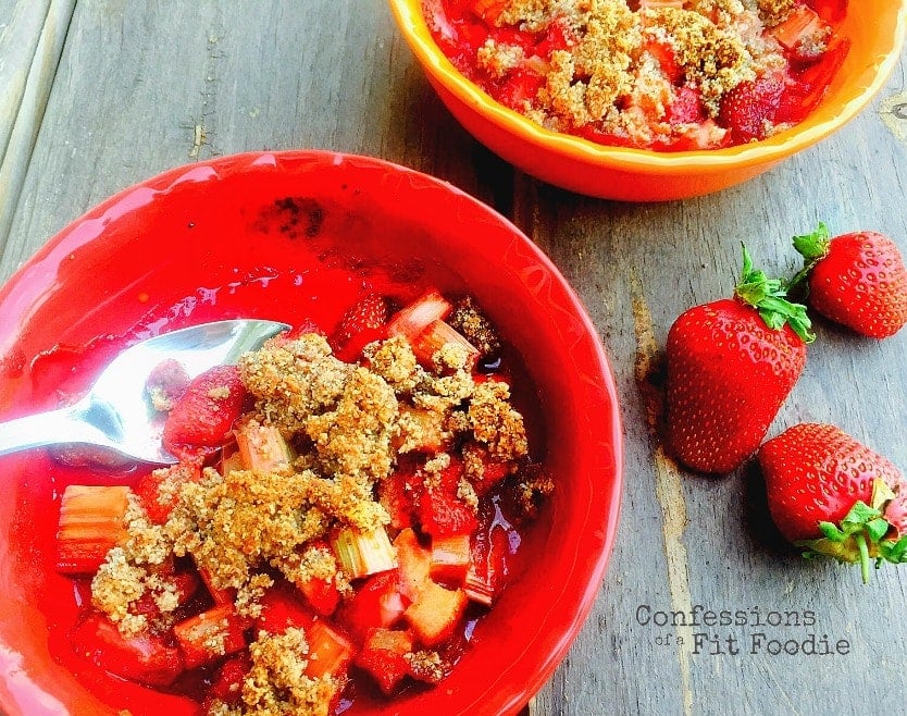 21 Day Fix Strawberry & Rhubarb Crisp