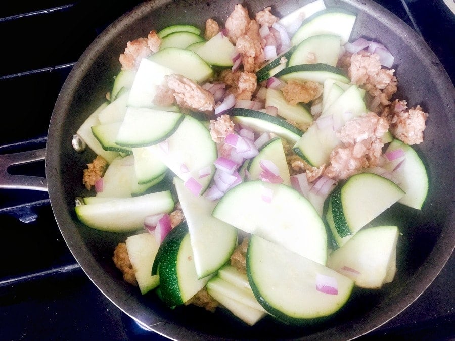 Zucchini Onion Sausage