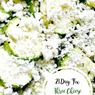 21 Day Fix Three Cheese Zucchini Bake | Confessions of a Fit Foodie