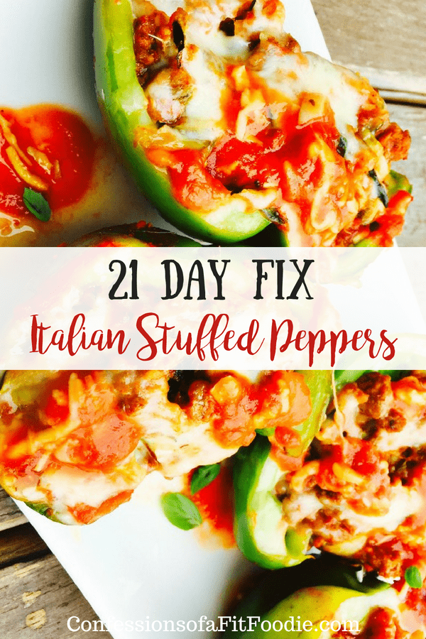 21 Day Fix Italian Stuffed Peppers | Confessions of a Fit Foodie