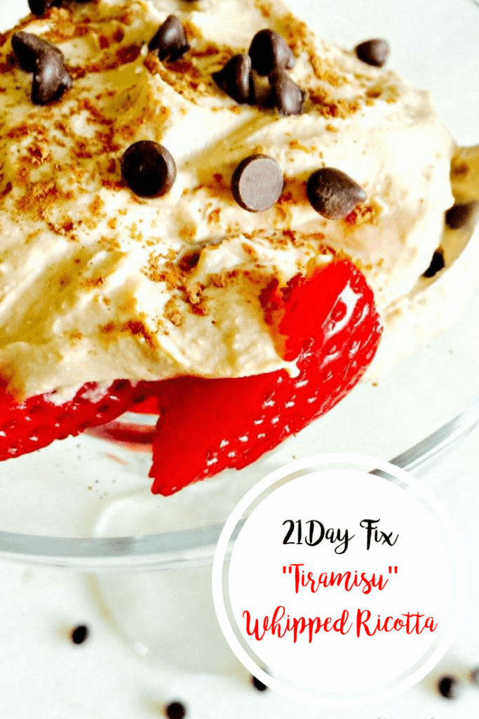 21 Day Fix Tiramisu Whipped Ricotta | Confessions of a Fit Foodie