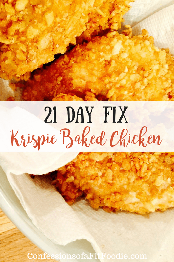 21 Day Fix Krispie Baked Chicken | Confessions of a Fit Foodie