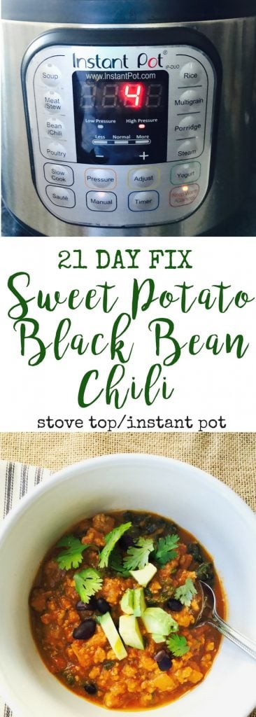 21 Day Fix Sweet Potato Black Bean Chili | Confessions of a Fit Foodie