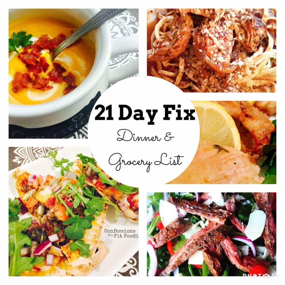 21 Day Fix Meal Plan Grocery List 1 Post Thanksgiving Week Confessions Of A Fit Foodie