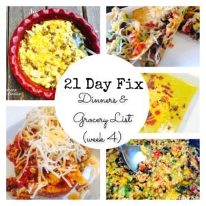 21 Day Fix Meal Plan week 4