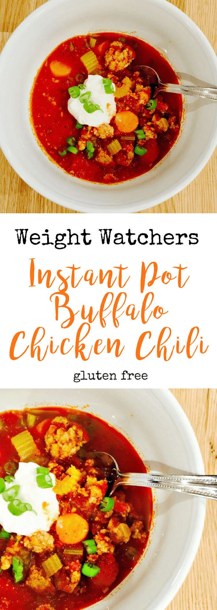 Weight Watchers Instant Pot Buffalo Chicken Chili | Confessions of a Fit Foodie