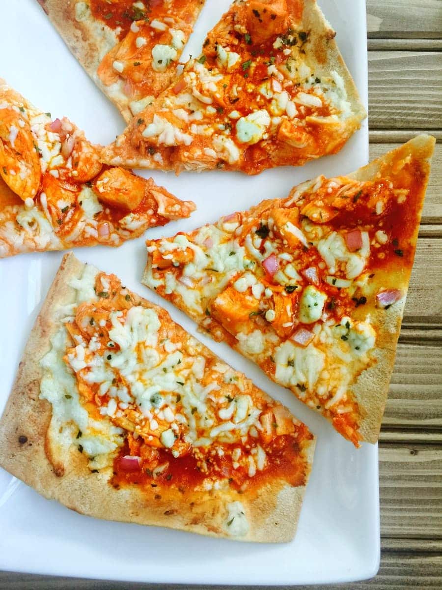 21 Day Fix Buffalo Chicken Pizza