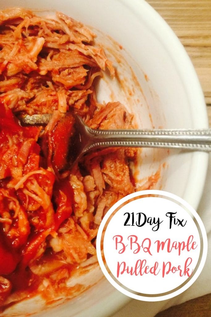 21 Day Fix Maple Pulled Pork