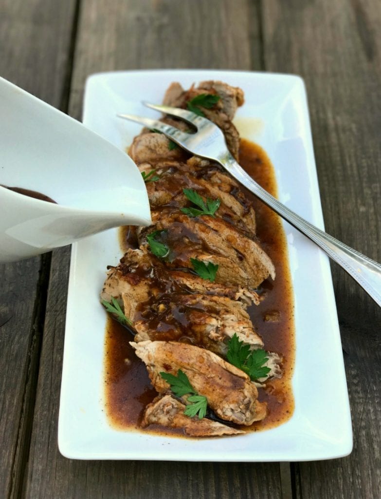 21 Day Instant Pot Balsamic Pork Tenderloin| Confessions of a Fit Foodie