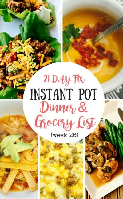 Instant Pot Meal Plan | Confessions of a Fit Foodie