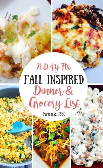 21 Day Fix Meal Plan | Confessions of a Fit Foodie
