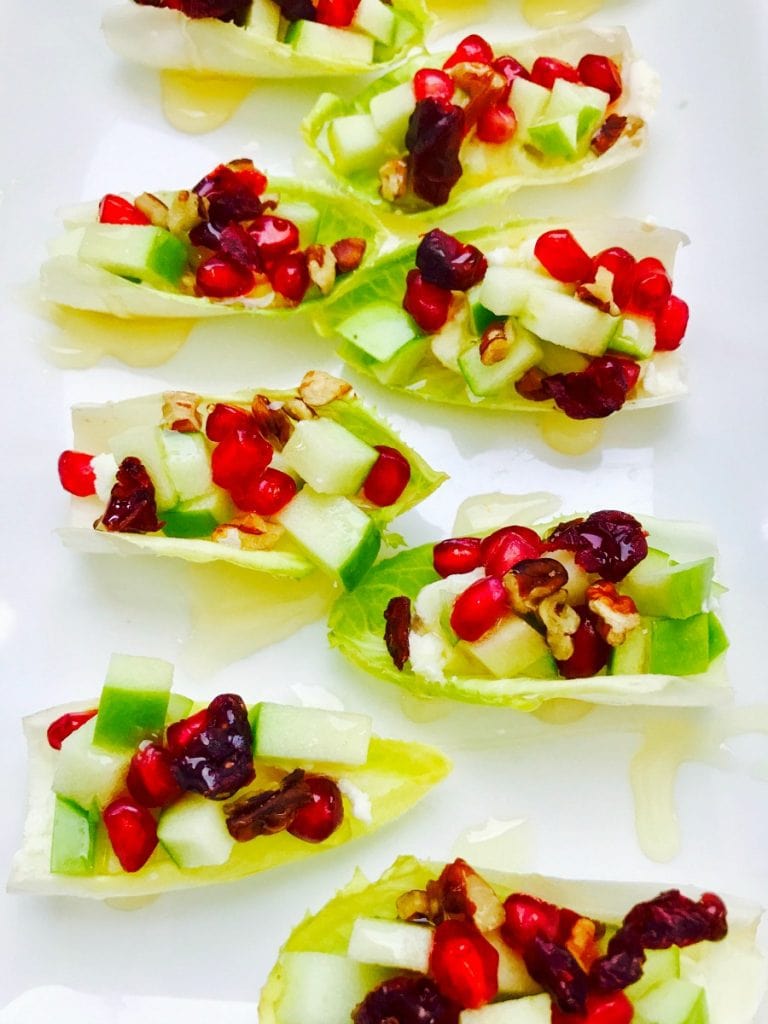 21 Day Fix Fall Harvest Endive Bruschetta with Goat Cheese