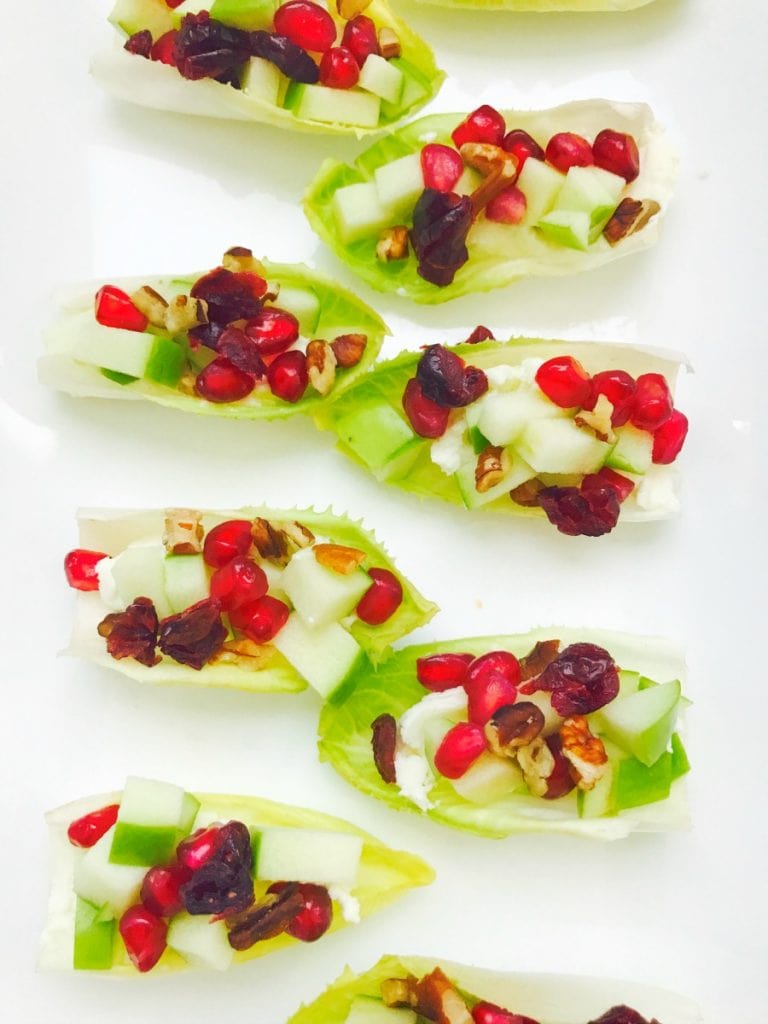 21 Day Fix Endive Bruschetta Bites with Honey Goat Cheese