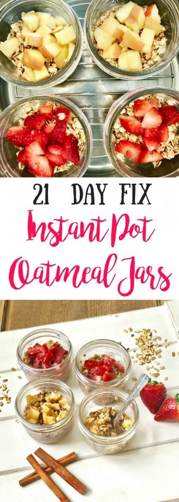 Instant Pot Oatmeal Jars | Confessions of a Fit Foodie