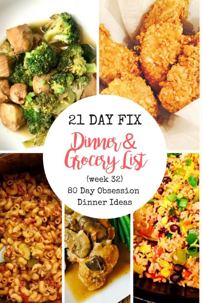 80 Day Obsession Meal Plan