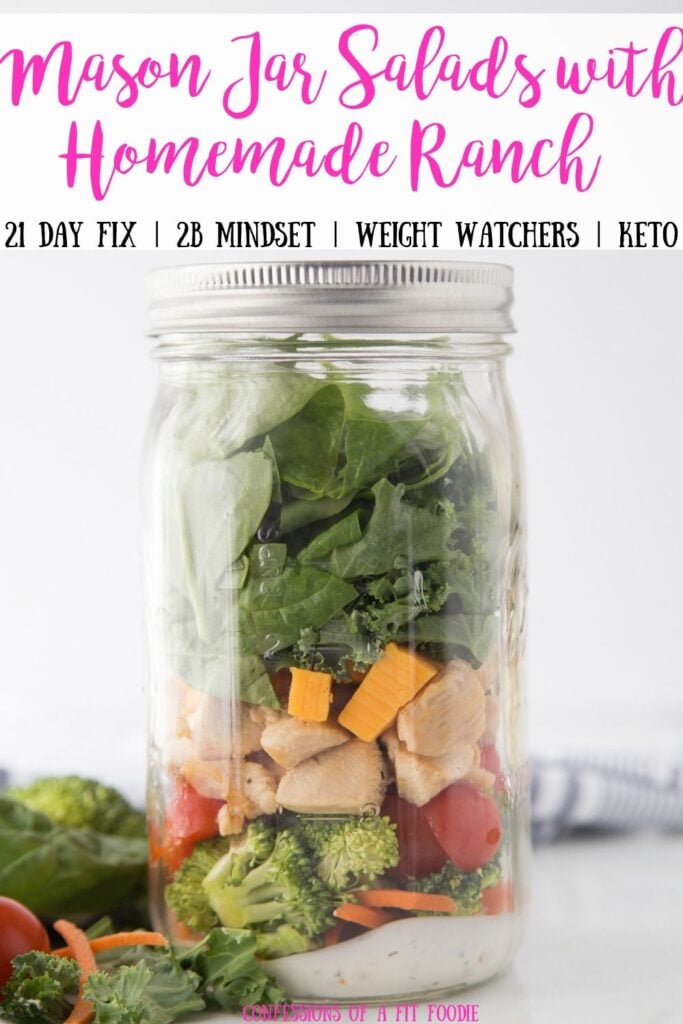 4 Meal Prep Salad Ideas In A Mason Jar - Delightful Mom Food