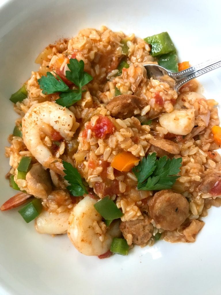 Instant Pot Jambalaya (21 Day Fix) - Confessions of a Fit Foodie