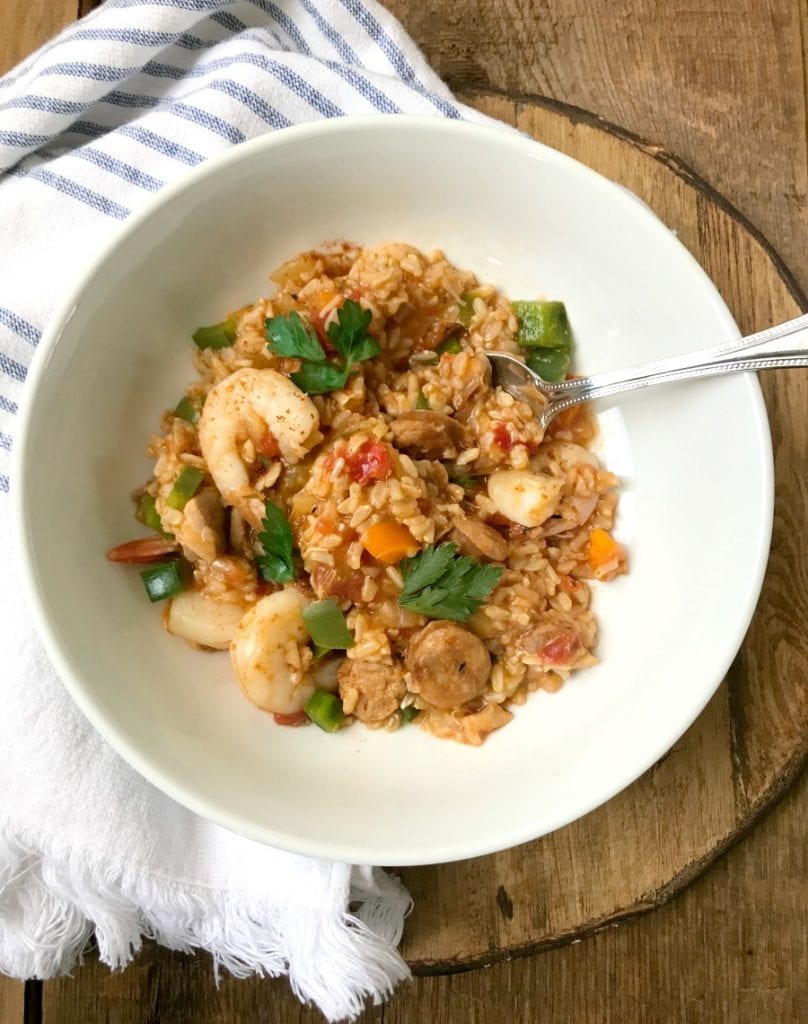 Instant Pot Jambalaya (21 Day Fix) - Confessions of a Fit Foodie