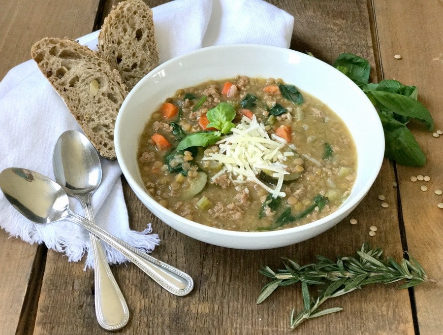 Instant Pot Lentil Soup Confessions of a Fit Foodie | 21 Day Fix Lentil Soup