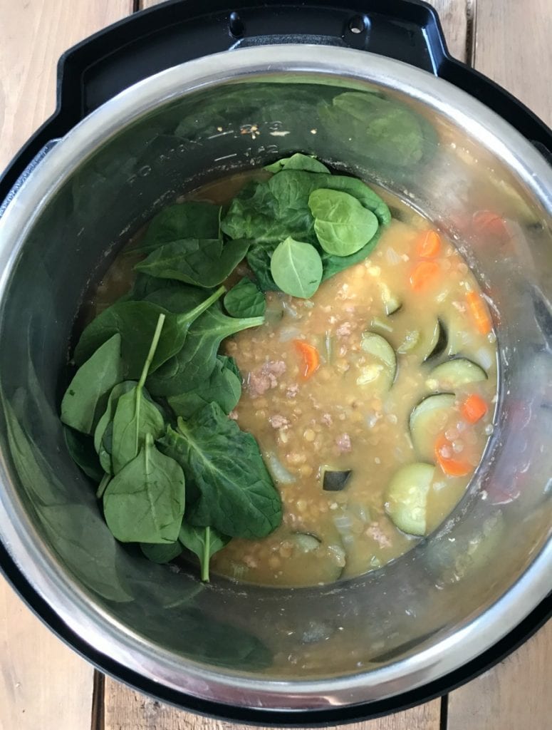 Instant Pot Lentil Soup Confessions of a Fit Foodie | 21 Day Fix Lentil Soup