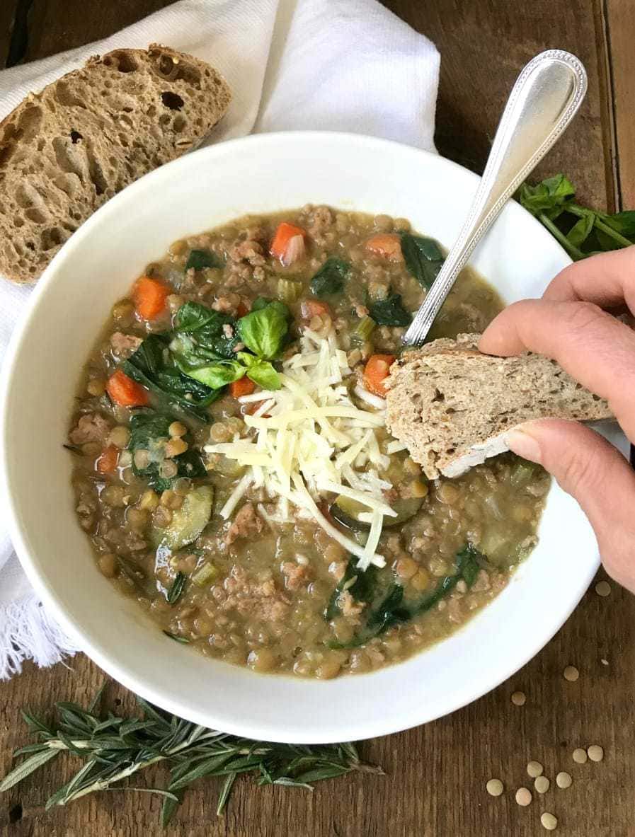 Instant pot best sale lentil sausage soup