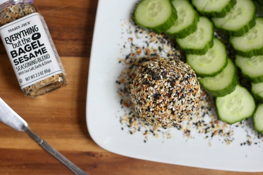 Everything Bagel Goat Cheese | Confessions of a Fit Foodie