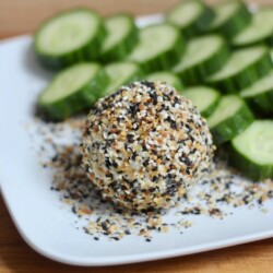 Everything Bagel Goat Cheese | Confessions of a Fit Foodie