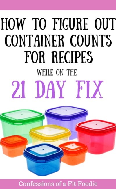 If you ever wondered how to calculate containers for a 21 Day Fix Recipe, especially when cooking a soup, casserole, or a chili where different food groups are mixed together, you are not alone!   The good news is it's very simple! Check out this post to find out how! #21dayfix #21dayfixcontainers #ultimateportionfix
