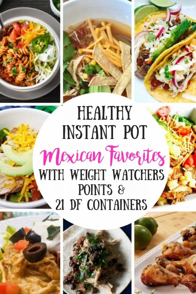 The BEST Healthy Instant Pot Mexican Recipes - I could eat Mexican Food every night and these are my GO TO recipes! They all have 21 Day Fix and Ultimate Fix Recipe Counts, as well as Weight Watchers Points! Yay! Ultimate Portion Fix Recipes | Healthy Mexican Instant Pot Recipes | Healthy Instant Pot Recipes | 21 Day Fix Tacos | 21 Day Fix Instant Pot Recipes | Weight Watchers Instant Pot Recipes | Healthy Weight Watchers Tacos #ultimateportionfix #confessionsofafitfoodie #21dayfixrecipes #weightwatchers