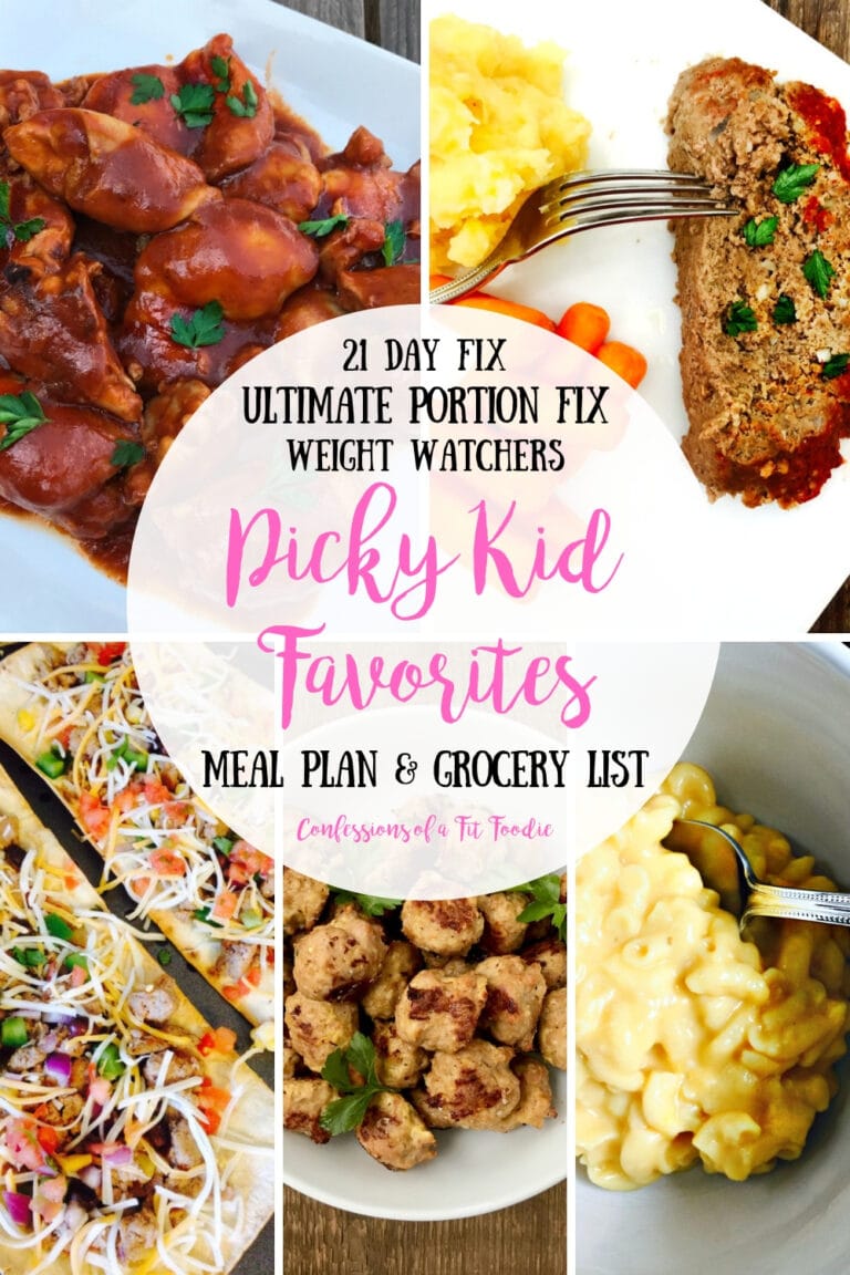 Meal Plan & Grocery List {Week of 8/26/19} Picky Kid Favorites | 21 Day ...