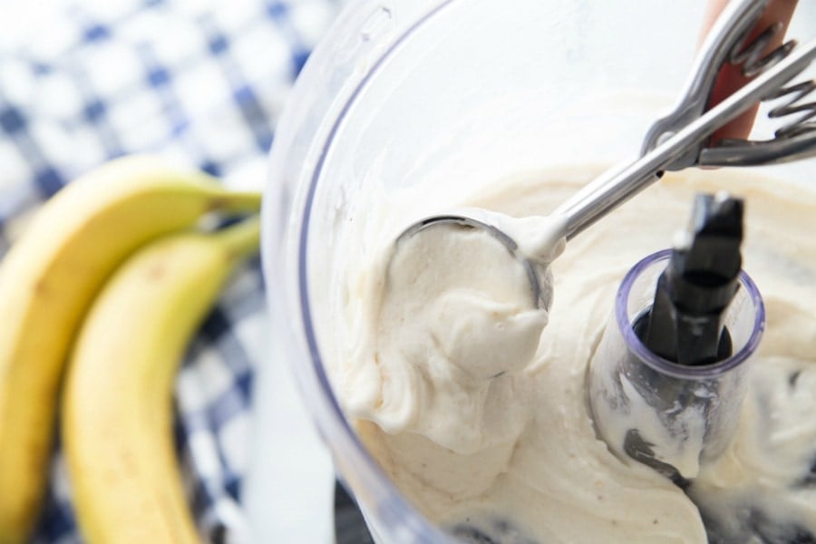 Banana Ice Cream in a Food Processor 